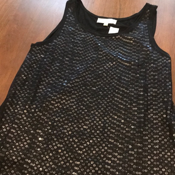 ⭐️ 3/$15: Loft Sequin Lace Tank - Picture 1 of 6